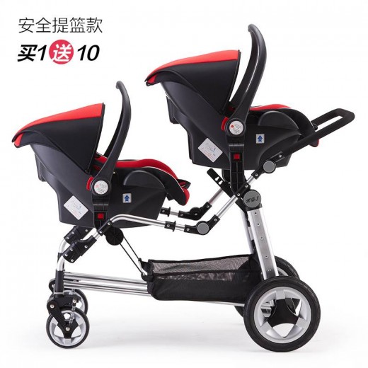 Kds Twins Baby Stroller Double Front And Rear Folding Accessories European Baby Strollers