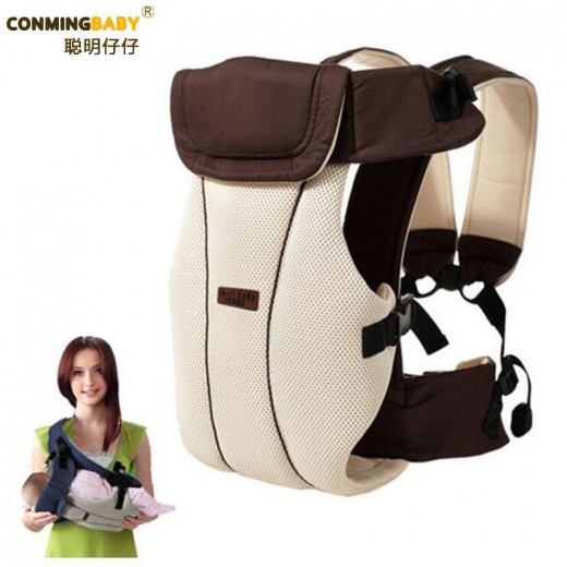 Updated 2-30 Months Breathable Multifunctional Front Facing Baby Carrier Infant Baby Sling Backpack Pouch Wrap Baby Kangaroo