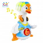 HUILE TOYS 828 Baby Toys Electric Hip Pop Dance Read & Tell Story & Interactive Swing Goose Kids Learning Educational Toys Gifts