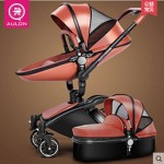 AULON Baby Stroller 3 in 1 With Car Seat High Landscope Folding Baby Carriage For Child From 0-3 Years Prams For Newborns