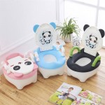 Children's Pot Plastic Lovely Panda Cozy Baby Toilet Training Boy Girls Unisex Child Toilet Seat Portable Baby Children's Potty