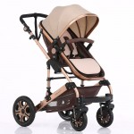 Baby Stroller High Landscape Trolley Baby Car Wheelchair 2 in 1 Prams For Newborns Baby Portable Bassinet Folding Baby Carriage