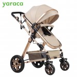 Baby Stroller Portable Folding Baby Carriages High Landscape Sit and Lie Prams For Newborns Infant Four Wheels Trolley