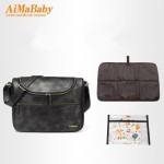 AIMABABY baby changing nappy diaper stroller messenger bag for mom Organizer Mother Maternity Bags with Changing Mat