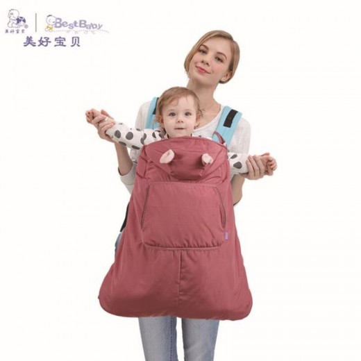 Waterproof Baby Carrier Cloak Velvet Cape Cloak Winter Warm Cover Wind Out Necessary Carrying Children Backpack Sling Cloak