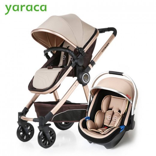 Luxury Baby Stroller 3 in 1 High Landscape Baby Carriages For Kids With Baby Car Seat Prams For Newborns Pushchair carrinho de