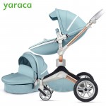 Luxury Baby Stroller 2 in 1 Foldable Carriages For Newborns High Landscape Baby Prams For Infant 360 Degree Rotate Cradle