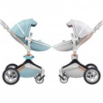 Luxury Baby Stroller 2 in 1 Foldable Carriages For Newborns High Landscape Baby Prams For Infant 360 Degree Rotate Cradle