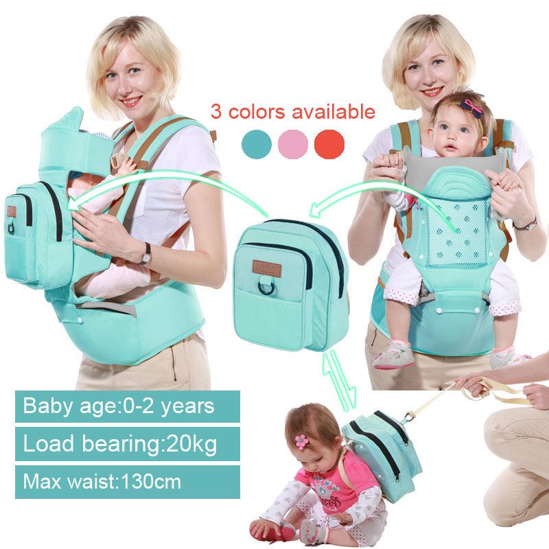 Baby Carrier Multifunction Toddler Backpack Sling Infant Hip Seat Newborn Kangaroo Hipseat With Diaper Bag  (1)