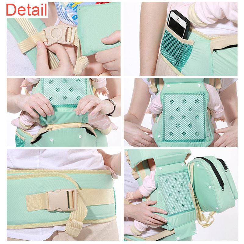 Baby Carrier Multifunction Toddler Backpack Sling Infant Hip Seat Newborn Kangaroo Hipseat With Diaper Bag  (8)